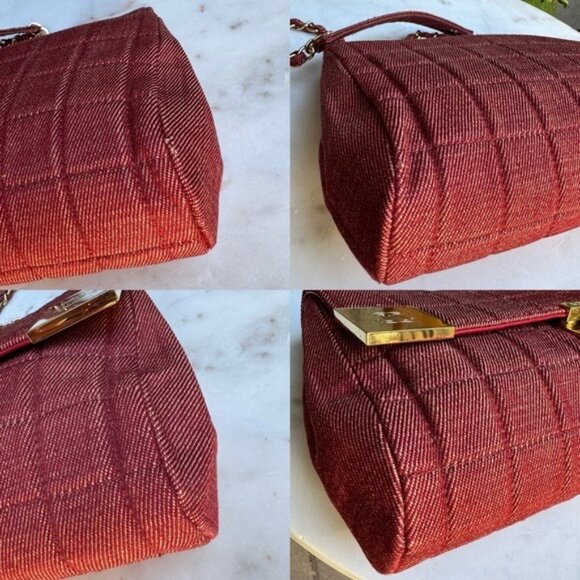 Chanel Vintage Denim Chocolate Bar Quilt Single Flap Shoulder Bag - Picture 14 of 16